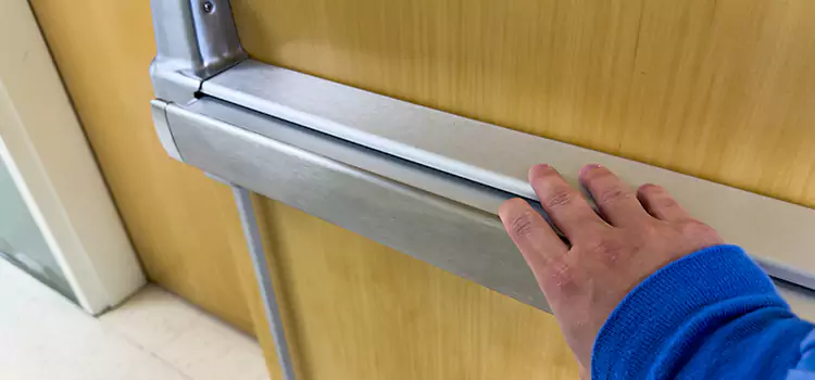 Installing a Push Bar on a Door New London